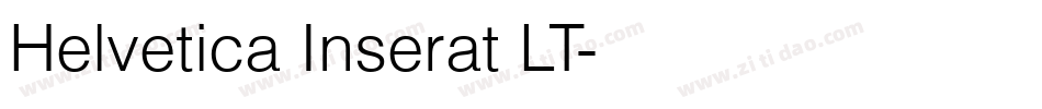 Helvetica Inserat LT字体转换